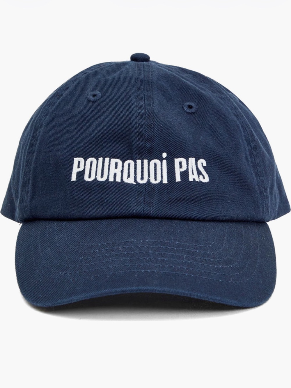 Clare V. Navy Pourquoi Pas Baseball Cap
